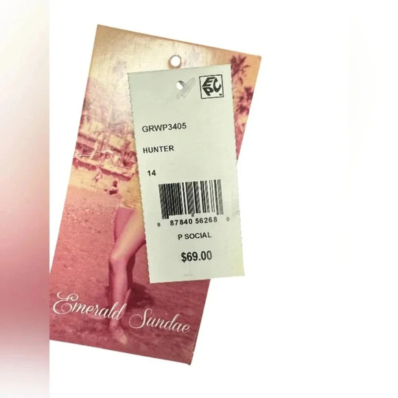 Emerald Sundae NWT Dress Midi Formal Sleeveless Plus  Size Green Size 14 - Picture 9 of 9